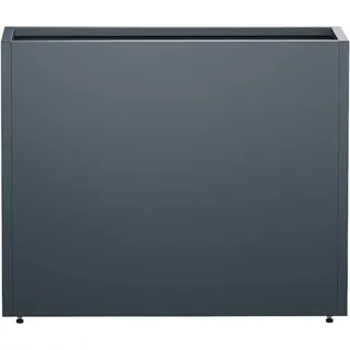 Herstera Garden Metall-Pflanzkübel Cube 40 cm x 100 cm x 80 cm Anthrazit