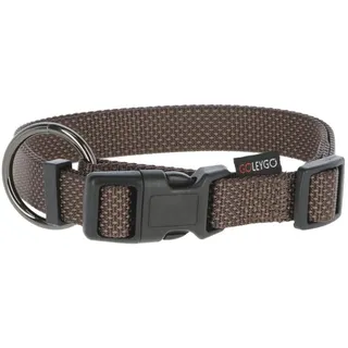 Kerbl GoLeyGo Set, Halsband, + Bandleine mit Adapter 15mm x 29-45cm, 1cm x 1,4-2m, braun, S, max.15kg