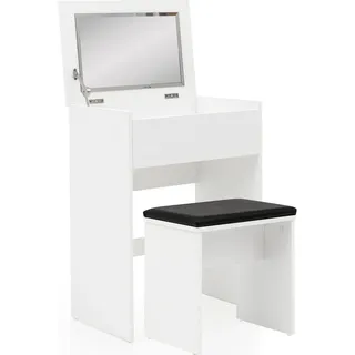 Schminktisch WL5.730 60x81x40 cm Weiß Konsolentisch Holz - Weiß