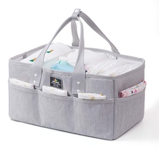 Bild Baby Nappy Caddy Organiser,Foldable Hand Hold Bag for Diapers and Newborn Essentials,Suitable for Changing Table - Baby Registry Gift