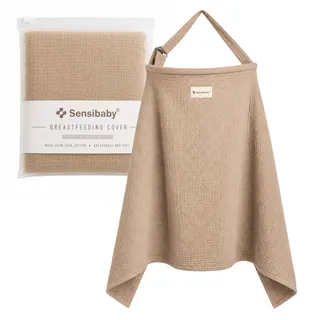 Sensibaby Stilltuch (Braun) - verstellbar doppellagige Baumwolle 1 St
