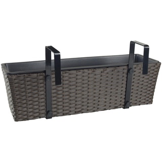 Ambia Garden BLUMENKASTEN Braun, Schwarz - 19x18-26x60 cm