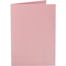 Creativ Company, Grusskarte + Briefpapier, Karten 220 g/m2 rosa (10 Stk.)
