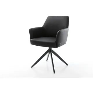 DeLife Drehstuhl Xana-Flex Leder schwarz