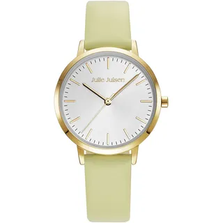 Julie Julsen JJW1027YGL-02 Uhr Damenuhr Lederarmband gelb