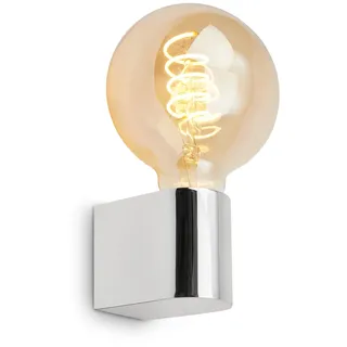 Briloner - Spiegelleuchte Bad IP44 Spritzwasserschutz, E27 max. 10W, Wandmontage, Badezimmerlampe, Spiegellampe Bad, Lampe Badezimmer, Badlampe Wand, Wandlampe Badezimmer, 4,5 x 8 x 9,5cm, Chrom