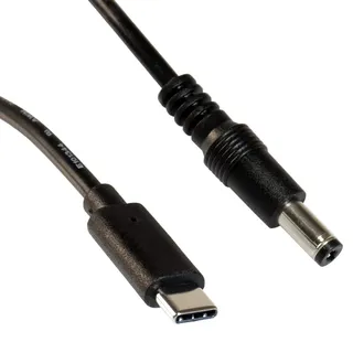 FeinTech USB-C auf DC Hohlstecker 5.5 mm Type C zur Stromversorgung, DUB05001