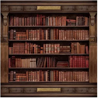 Aoihrraan 2x2m Retro Bücherregal Fotografie Hintergrund Antike Vintage Bücherregal Antik Bücher Rustikal Holz Regal Hintergrund Lehrer Schüler Online Studieren Video Schießen Portrait Foto Prop