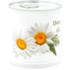 MacFlowers | Kleines Anzuchtset mit Gänseblümchen | Design White Edition | Geschenk Set mit Einer Sorte Samen in süßer instant Blumendose