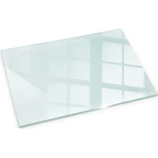 Glasbodenplatte für Kaminofen – ESG Funkenschutzplatte aus Sicherheitsglas – Hitzeschutzplatte – Bodenschutz aus Glas – Kamin Glasplatte – Schutzunterlage für Ofen, Kamin, Holzofen – Transparent – 100x70 cm