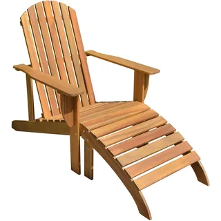 Garden Pleasure Adirondack Chair 70 x 93 x 142 cm Beige/Rot