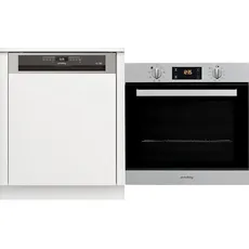 Privileg RBO 3T131 A F X Integrierbarer Geschirrspüler /60 cm & PBWR6 OH5F IN Einbau-Backofen/A / 71 L/Hydrolyse-Reinigungsfunktion