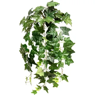 Flair Flower Efeuhänger Kunstpflanze Efeu hängend Deko Hängepflanze Rankende Girlande Pflanzenampel Ampel Grünpflanze Zimmerpflanze Kletterpflanze Efeuranke Kette Girlande Busch 110 x 20 x 20 cm