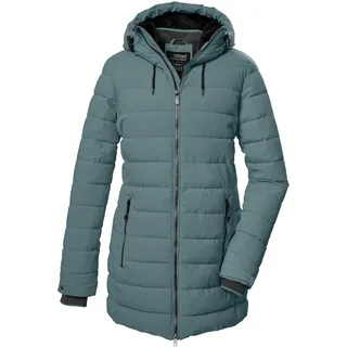 KILLTEC Damen Steppparka/Parka mit Kapuze KOW 55 WMN QLTD PRK, blaugrau, 46,