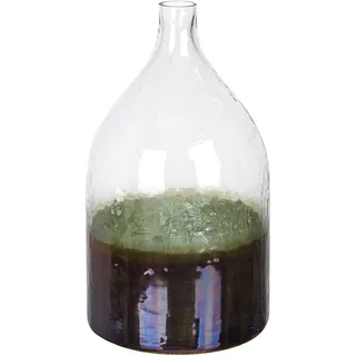 Beliani Blumenvase Glas bunt Kulcha