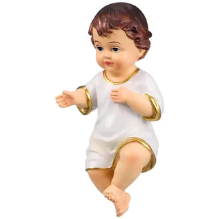 Gatuida Mini Jesuskind Krippenfigur Kunstharz Christkind Statue für Weihnachtskrippe Religiöse Dekoration Christliche Wohndeko Baby Figur Kirche Altar Festliches Krippen Zubehör Detailgetreu 3D