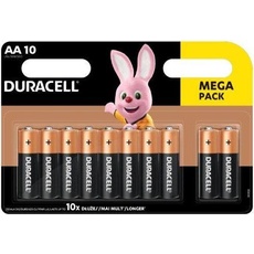 Duracell BATTERIES DURACELL AA 10VNT (10 Stk., AA), Batterien + Akkus