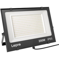 LED Strahler Außen, 200W LED Fluter Superhell Außenstrahler 24000LM, IP65 Wasserdicht 6500K Scheinwerfer Flutlicht mit 2835 SMD LEDs, Außenlampe für Garten, Innenhöfe, Garage, Hotel, Sportplatz