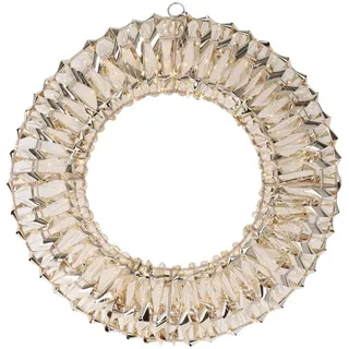 Home Styling Collection Weihnacht Kranz , Metall , 8x38x38 cm , Dekoration, Weihnachtsdekoration