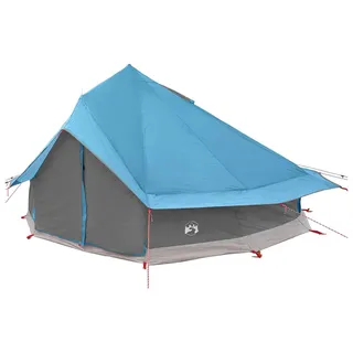 Tipi Zelt 18 Personen Blau Polyester und Stahl - Blau, Bunt