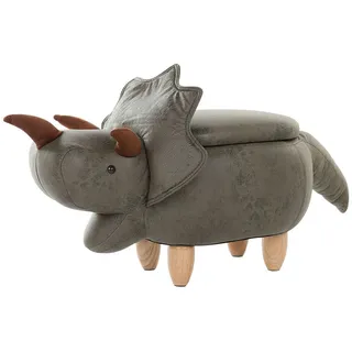 Beliani Hocker Triceratops 42 x 56 x 92 cm Grün
