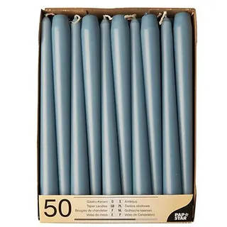 Papstar Leuchterkerzen 25 cm 50 St. blau