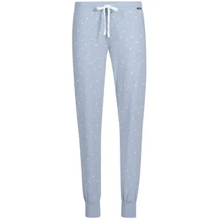 Skiny Damen Night In Mix & Match Pyjamaunterteil, Denimmelange Stars, 38 EU