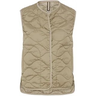 camel active Damen Steppweste aus recyceltem Polyester Salbei Grün, womenswear-34