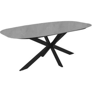 byLIVING Oval 200 x 76 x 100 cm grau