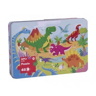 APLI Kids - Dinosaurier-Puzzle, 48 Teile, Mehrfarbig (17888)
