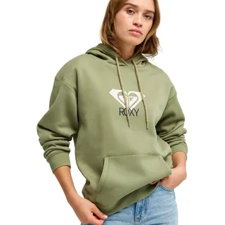 Roxy Kapuzensweatshirt Surf Stoked Brushed Art Grün L