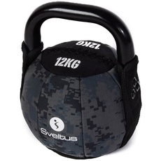 sveltus 1105 Soft Kettlebell 12 Kg schwarz Krafttraining Muskeltraining Gewichte