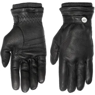 PEARLWOOD Lederhandschuhe »Freddie« Atmungsaktiv, Wärmeregulierend, Wind - und Wasserabweisend, schwarz