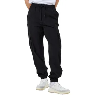 Noisy may Damen Cargo Pants High Waist Stoffhose Tapered Relaxed Fit Paperbag Hose Stretch NMKIRBY