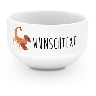 Mr. & Mrs. Panda Schüssel personalisiert Sternzeichen Skorpion - Personalisierte Geschenke, Skorpione, Geschenk Oktober, Suppenschüssel, Schale, Müslischale, Müslischüssel, Geburtstag, November