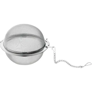 WMF Gourmet Teesieb 5 cm, Teekugel mit Kette, Teeei, Gewürzsieb, Gewürzei, Cromargan Edelstahl