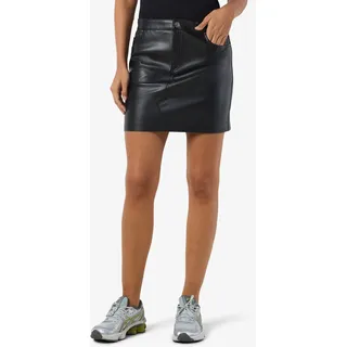 Noisy May Lederrock Damen Schwarz XS
