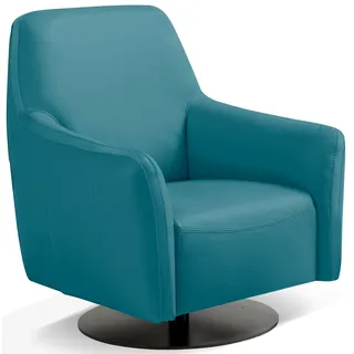 Egoitaliano Sessel »Felicity Drehsessel mit Wippfunktion, kompakt und bequem, Loungesessel« Solitärsessel drehbar mit Wipp-Funktion, blau