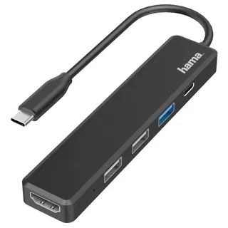 Hama USB-C Hub Multiport, 5 Ports, 3x USB-A, / USB-C HDMI