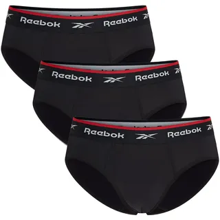 Reebok Chase Unterhosen Männer Baumwolle Pack 3 | Atmungsaktiv Elastisch Unterwäsche Für Alltag Sport Komfort | Weiche Flexible Passform Für Männer Unterhose Herren