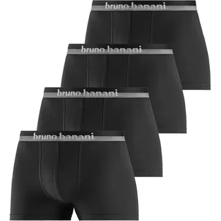Bruno Banani Boxershorts unifarben schwarz S 4er Pack