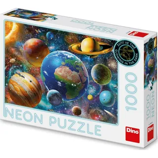DINO Leuchtpuzzle Planeten 1000 Teile