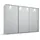 Schwebetürenschrank OTELI 278 x 214 x 68 cm Grau