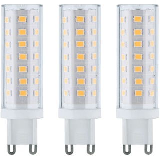 Paulmann 28925 LED Lampe Stiftsockel 3er Set 3x470lm 3x5 Watt Leuchtmittel Kunststoff 2700 K G9