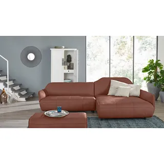 Creation BY ROLF BENZ Ecksofa »CR.480, Designecksofa, L-Form« Wahlweise aus Leder oder Chenille, braun