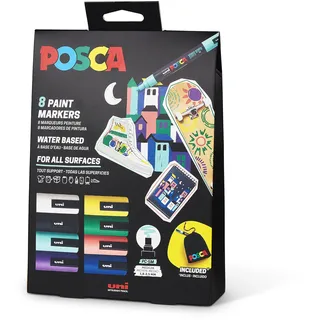 Posca Marker Set 8 St. 1,8 - 2,5 mm Rundspitze