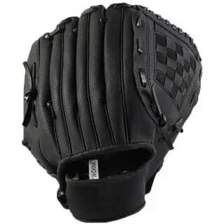 CZ-XING Outdoor Baseball Handschuh Sport Schlaghandschuhe Baseball-Handschuh Teenager Baseball Handschuhe Softball Sport Handschuhe Mehrfarbig (Schwarz, L)