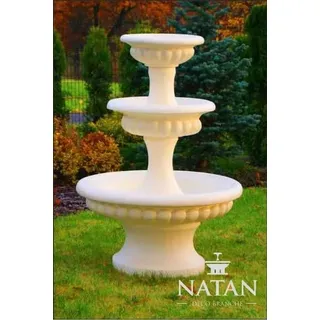 Zierbrunnen Springbrunnen Skulptur Brunnen Deko Garten Fontaine Teich Neu 171cm - Weiß