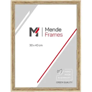 MendeFrames H790 Holzrahmen Strandhaus natur 60x90 cm Kunstglas