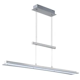 Trio Reality Leuchten LED-Pendelleuchte SMASH Alu, Eisen, Stahl & Metall Silber Nickel matt